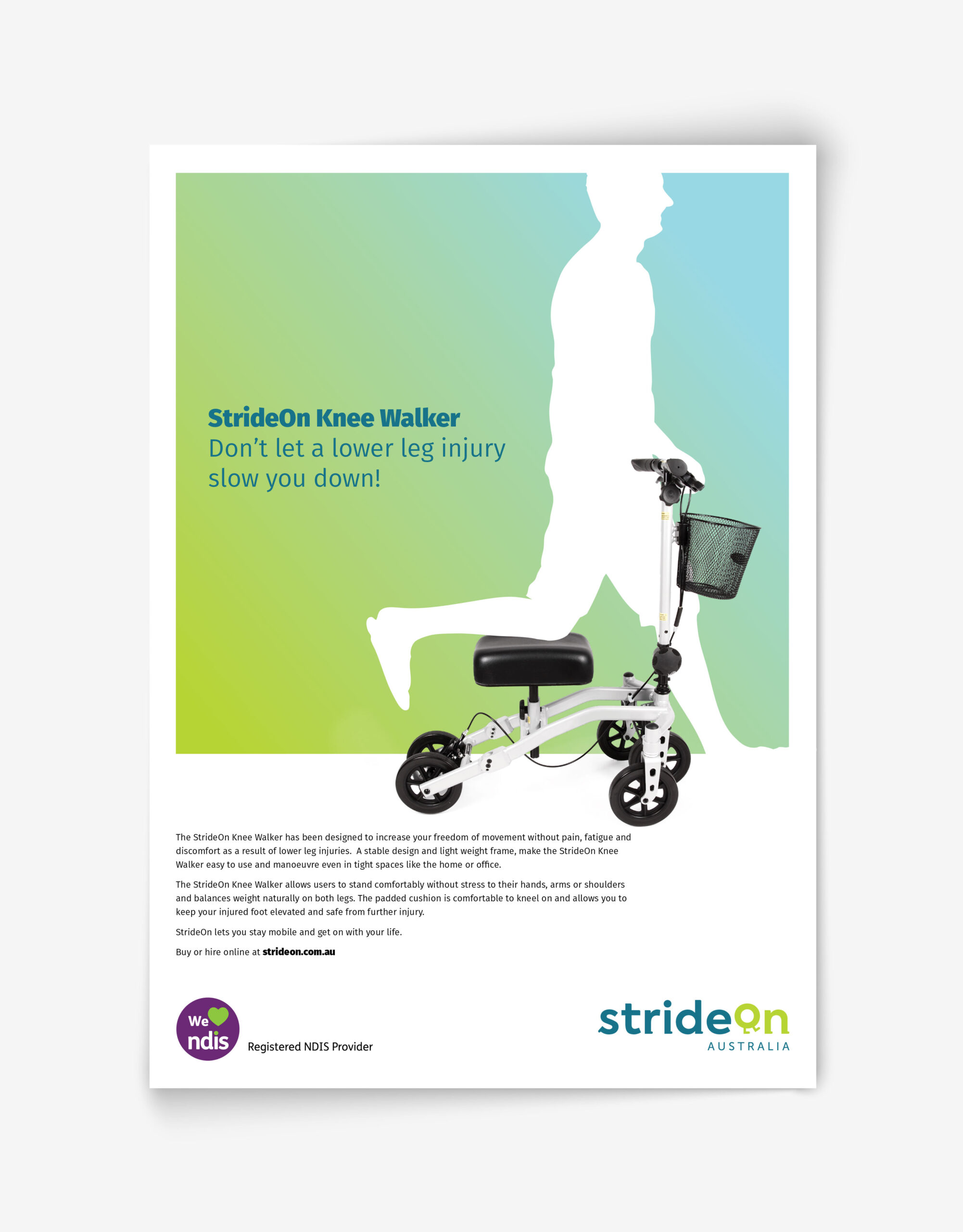 Strideon knee walker brochure